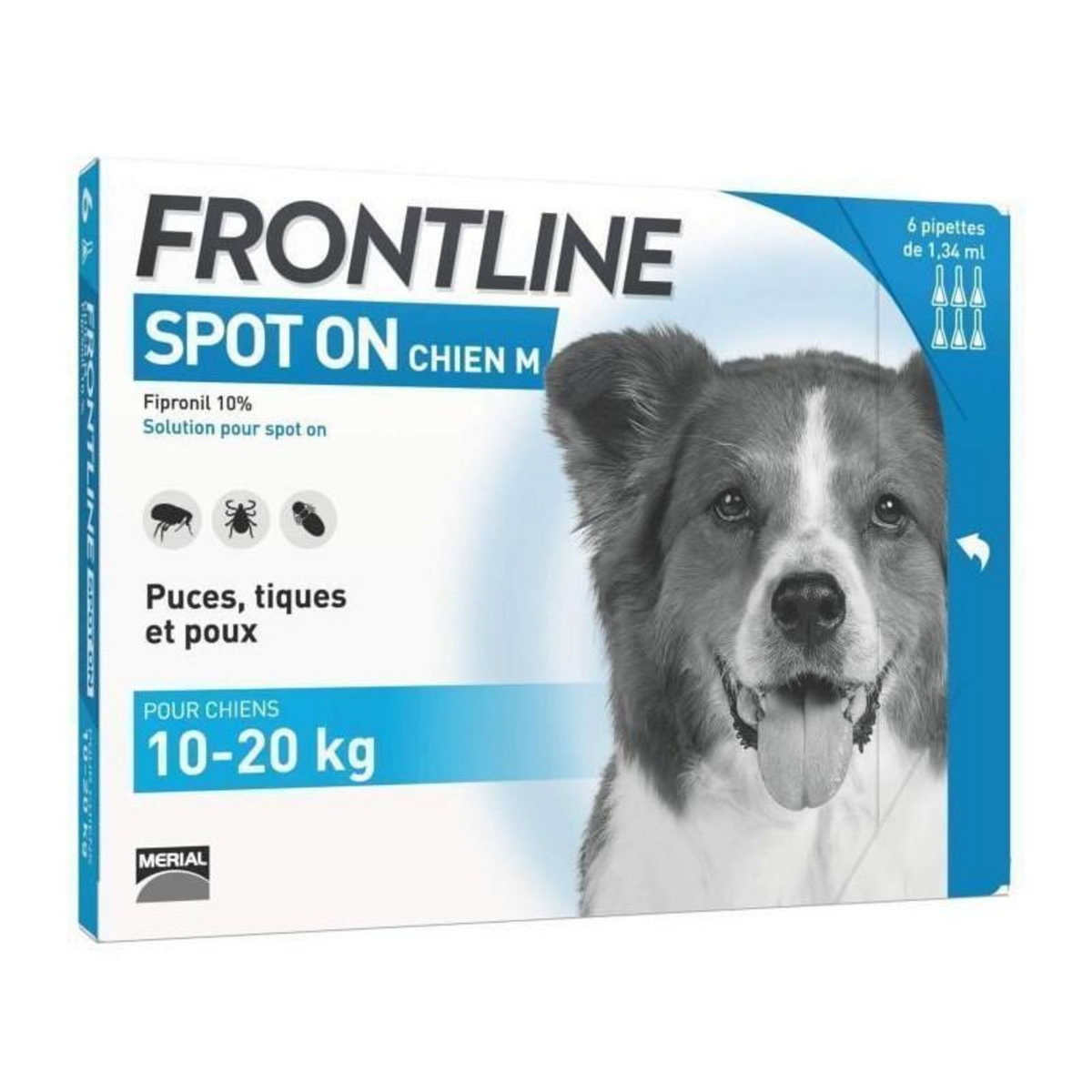 Frontline FRONTLINE Spot On chien 10-20kg - 6 pipettes