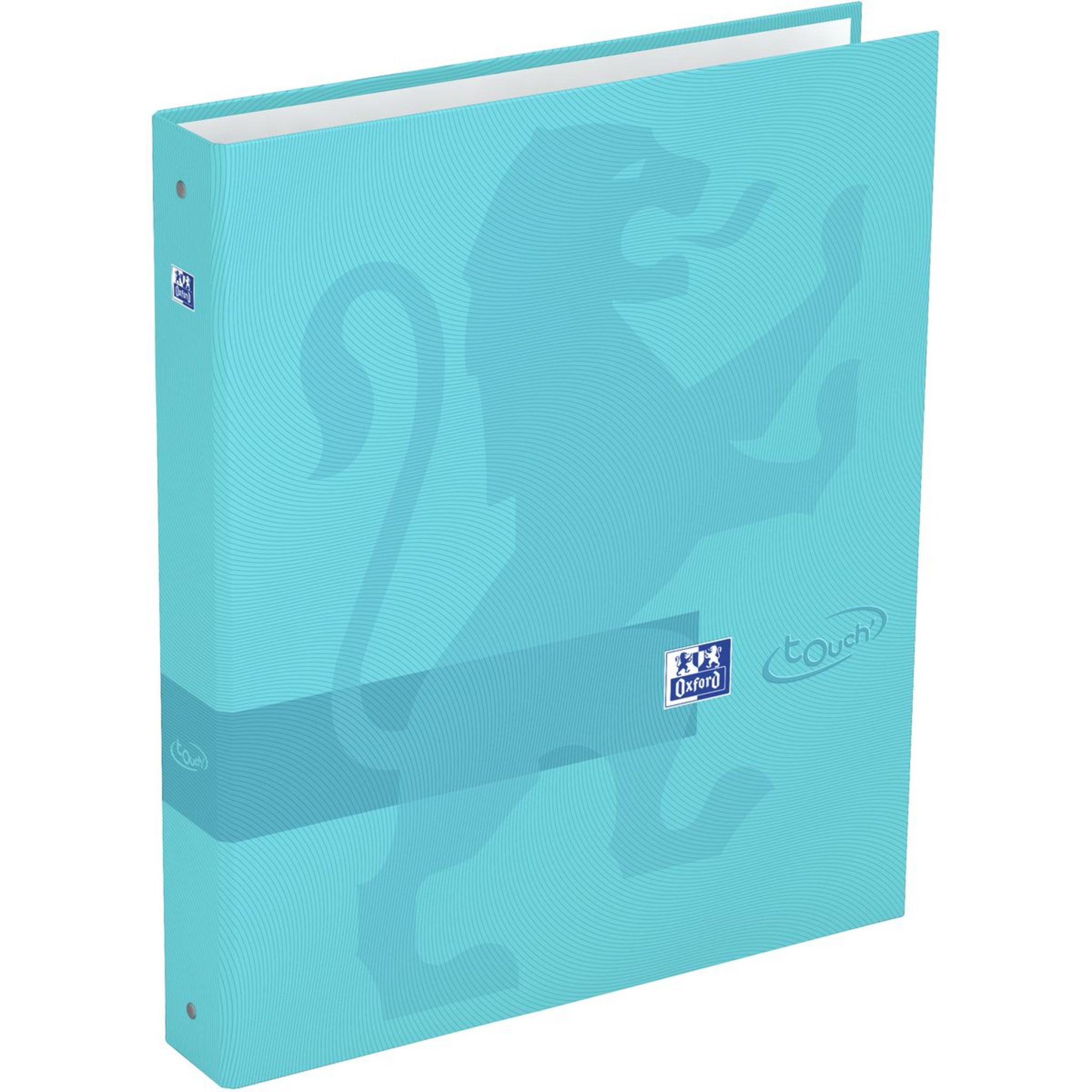 Classeur Oxford A4+ 2 Anneaux Dos 70 Mm Bleu Pastel – Couverture Extra Rigide Mécanisme Levier + Élastique Fermeture