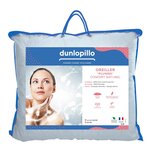 DUNLOPILLO Lot de 2 oreillers Plumes Fermes - 100% plumettes. Coloris disponibles : Blanc