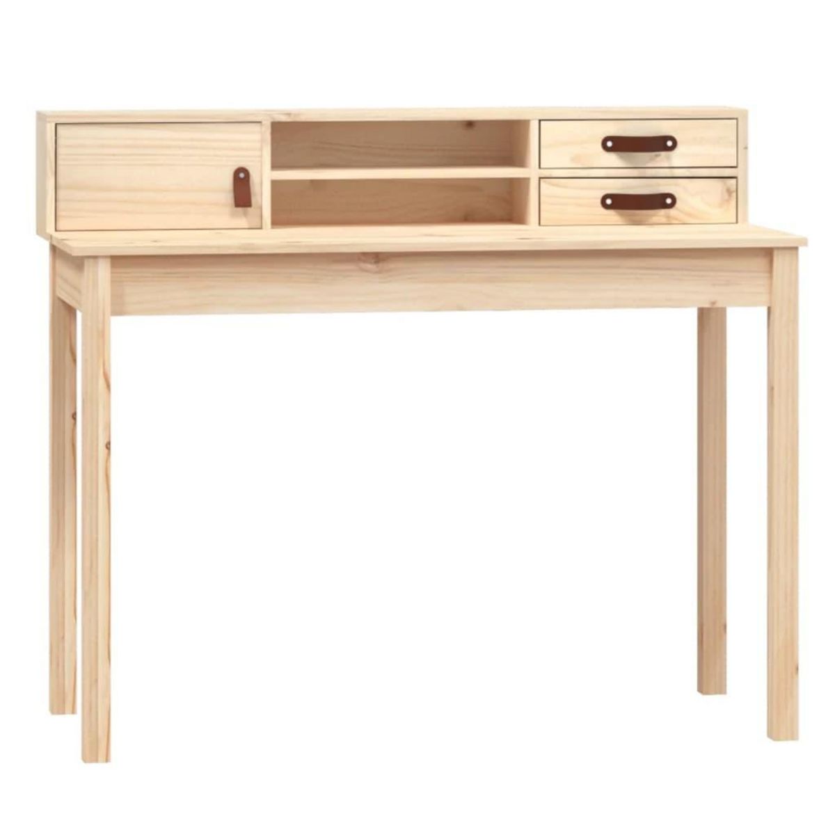 VIDAXL Bureau 110x50x93 cm Bois massif de pin