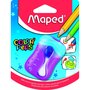 MAPED Taille-crayons 2 trous spécial coloriage avec réservoir Color'Peps violet