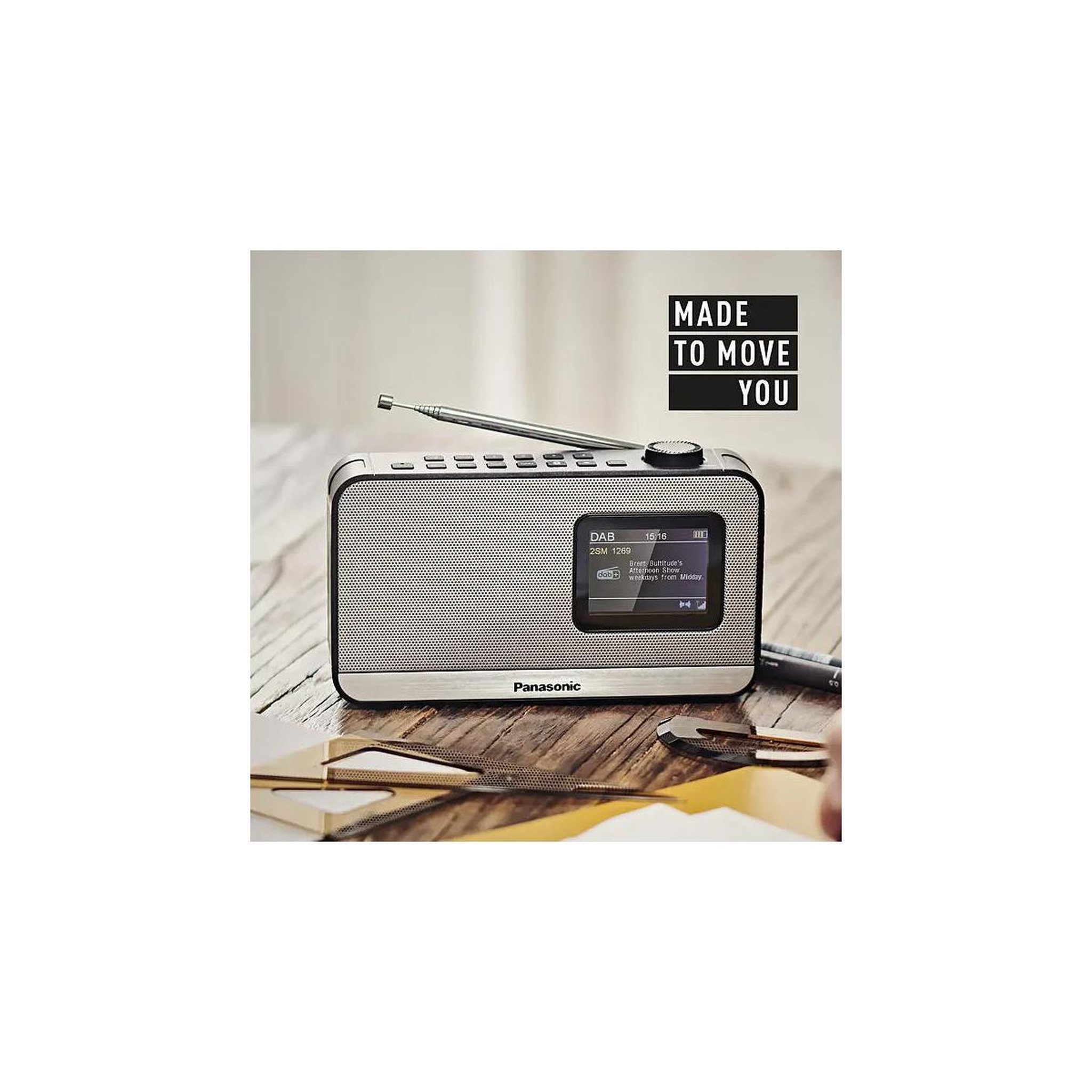 Voir la diapositive 3 : PANASONIC RF D15EG K Radio DAB+ Panasonic