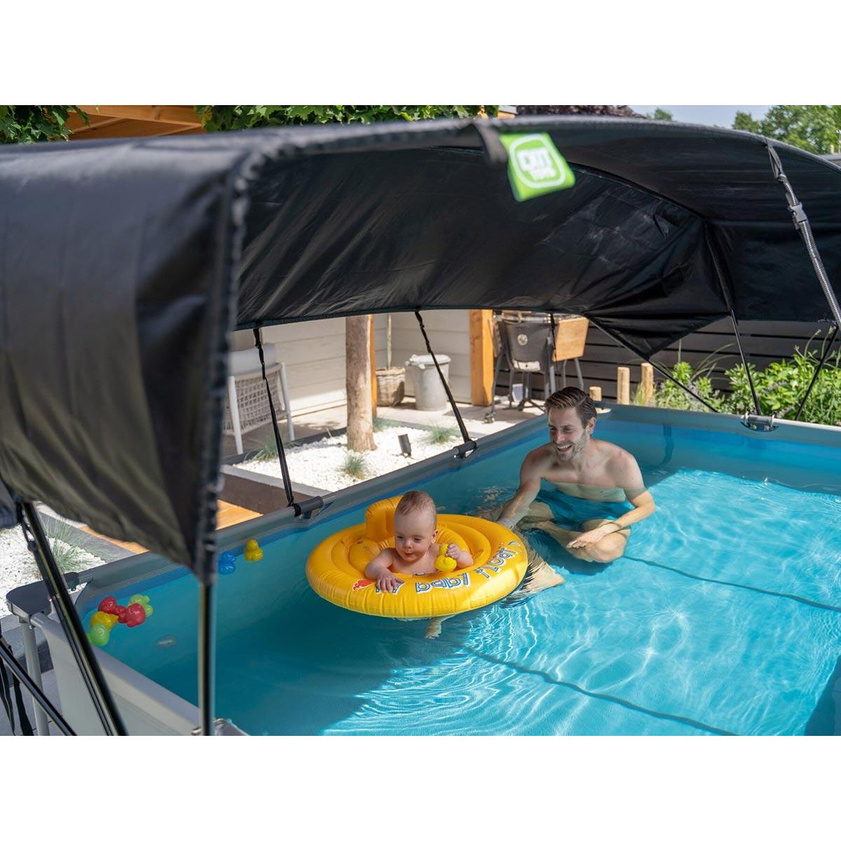 EXIT TOYS Voile d'ombrage pour piscine tubulaire rectangulaire 3,00 x 2,00 m - Exit Toys