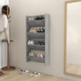 Voir la diapositive 3 : VIDAXL Armoires a chaussures murales 2 pcs Gris beton 60x18x60 cm