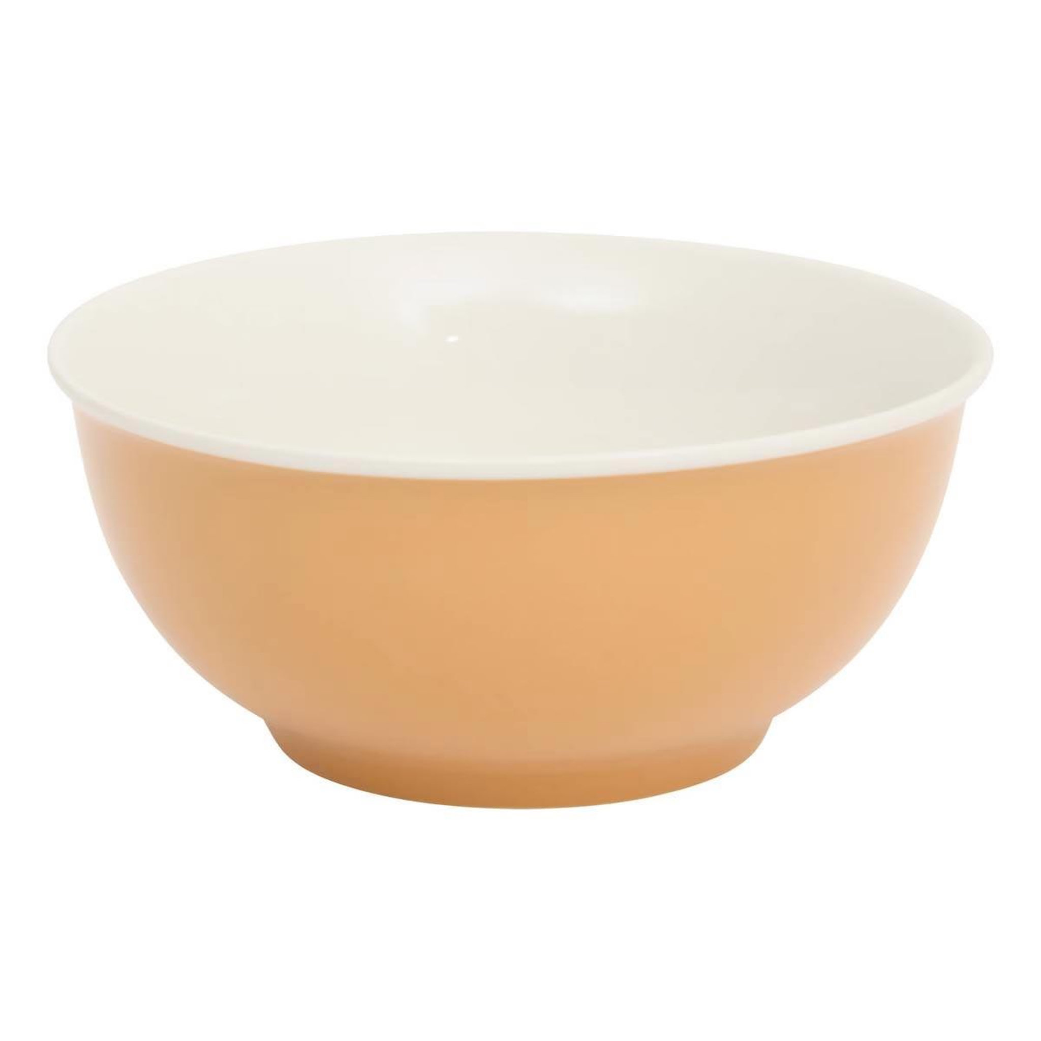 Voir la diapositive 2 : SECRET DE GOURMET Lot de 6 bols en porcelaine  nature  52cl ocre