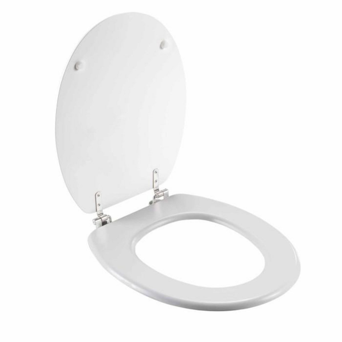 Paris Prix Abattant WC Imprimé  Effet Marbre  46cm Blanc