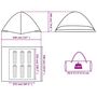 Voir la diapositive 6 : VIDAXL Tente de camping a dome 6 personnes orange impermeable