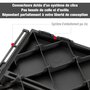 OUTSUNNY Caillebotis - dalles terrasse - lot de  9 - emboîtables, installation très simple - petits carreaux composite plastique imitation bois noir