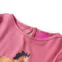 VIDAXL T-shirt enfants a manches longues rose vieux 128