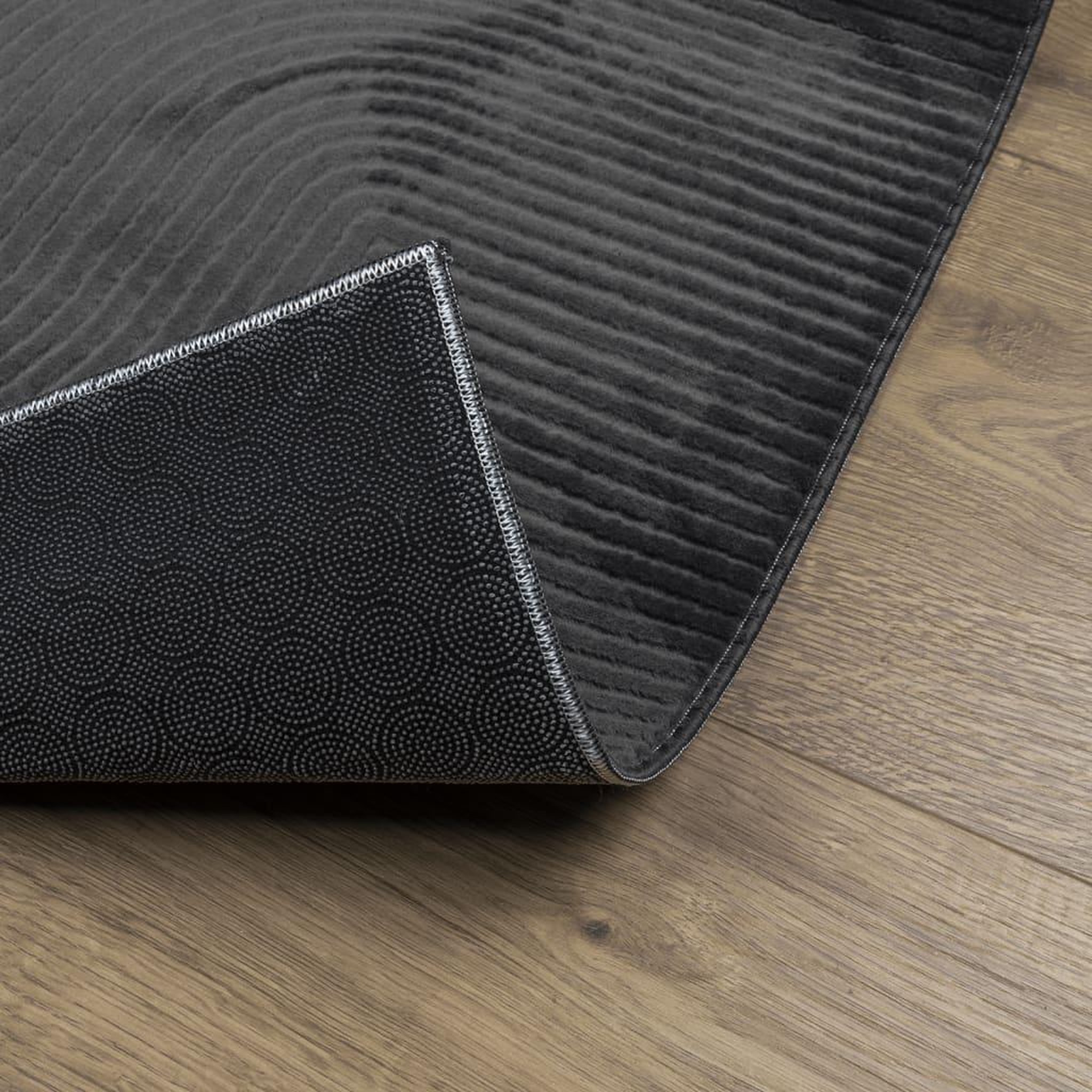 Voir la diapositive 5 : VIDAXL Tapis IZA poils courts style scandinave anthracite 100x200 cm