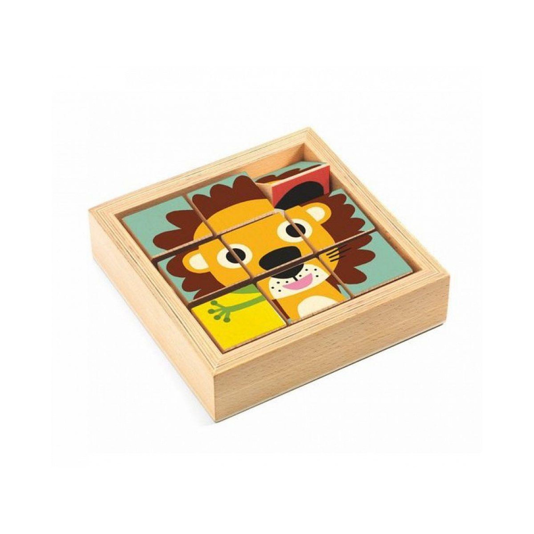 Djeco Puzzle en bois tournanimo