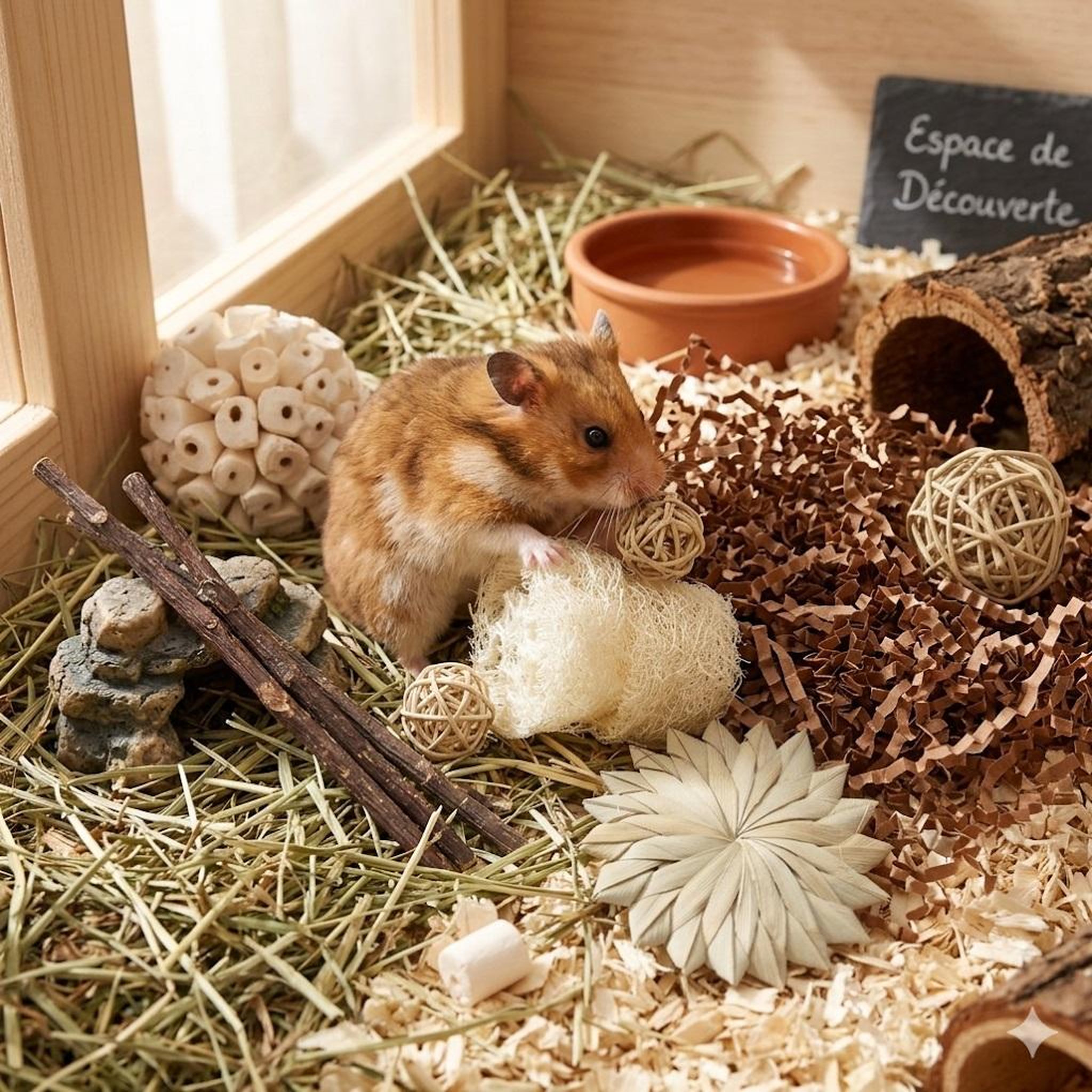Voir la diapositive 2 : Eden Boite de jouets riche en saveurs et textures pour rongeurs