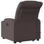 Voir la diapositive 5 : VIDAXL Fauteuil inclinable de massage electrique Marron fonce Tissu
