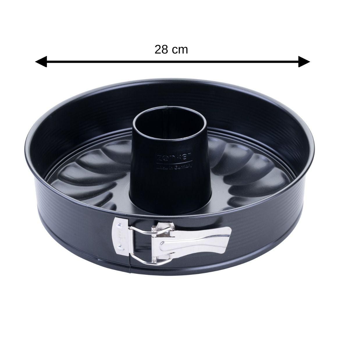 ZENKER Moule à manqué et à savarin double fond 28 cm Zenker PerfectBack+