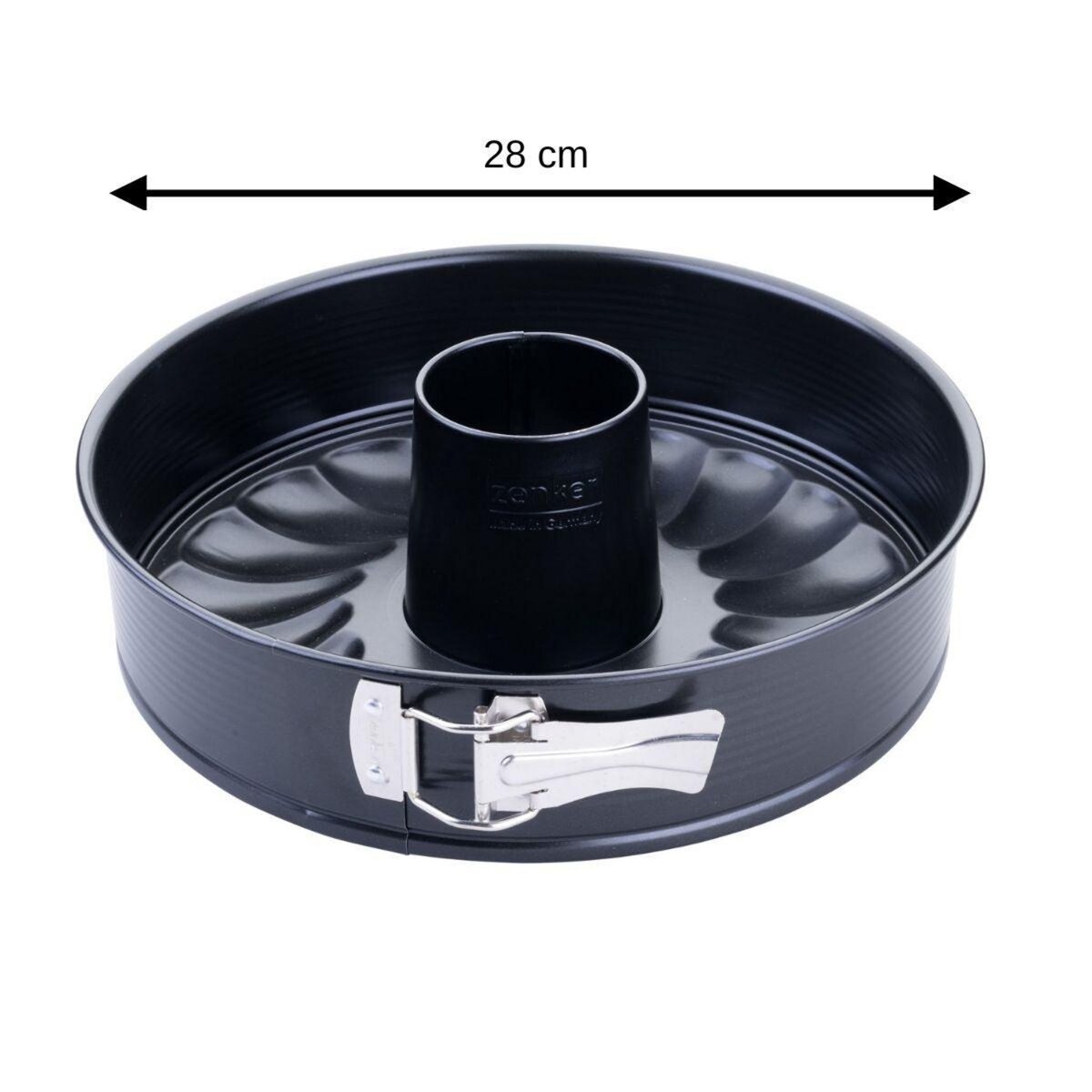 ZENKER Moule à manqué et à savarin double fond 28 cm Zenker PerfectBack+