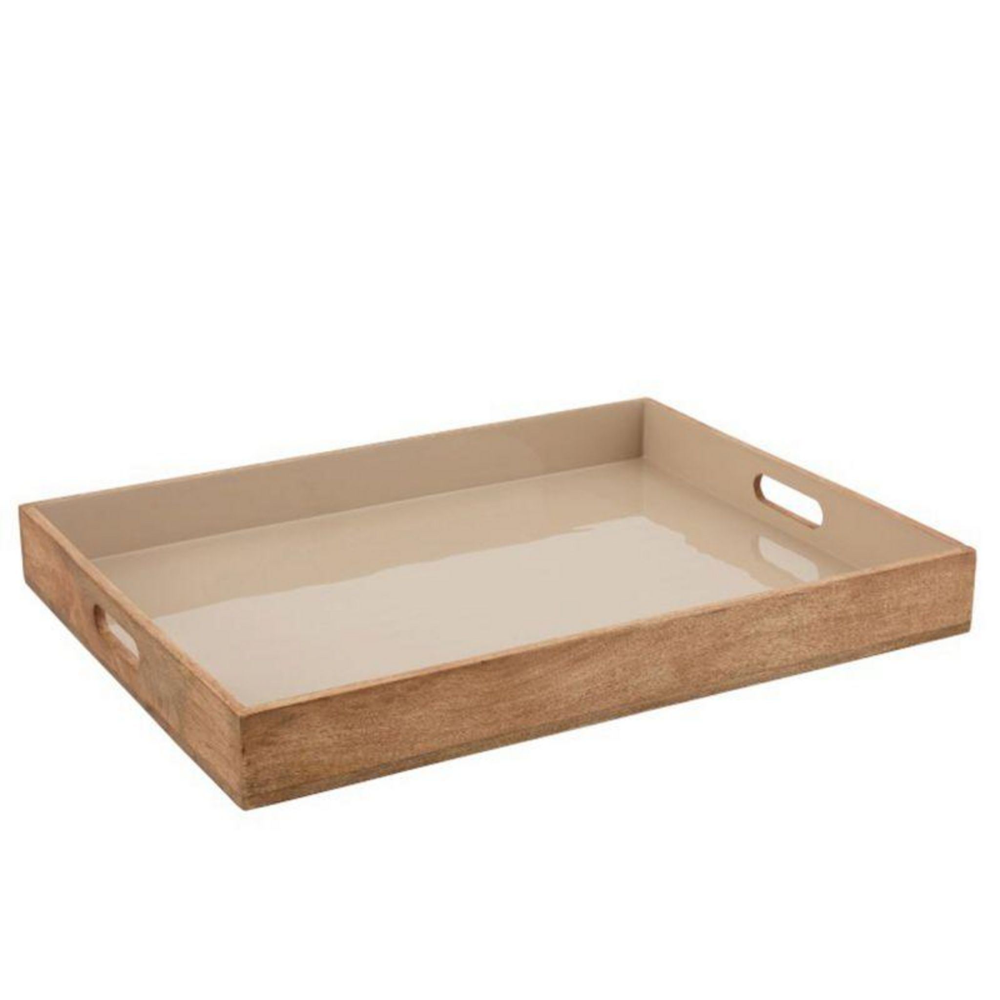 Plateau De Service, Bois De Manguier Et Thème Olives, L 38 Cm