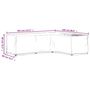 Voir la diapositive 6 : VIDAXL Housses de salon de jardin en forme de L 2 pcs 18 œillets