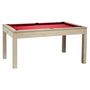 Voir la diapositive 1 : RENE PIERRE Billard Loft Drap Rouge + plateau table inclus