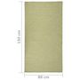 Voir la diapositive 6 : VIDAXL Tapis a tissage plat d'exterieur 80x150 cm Vert