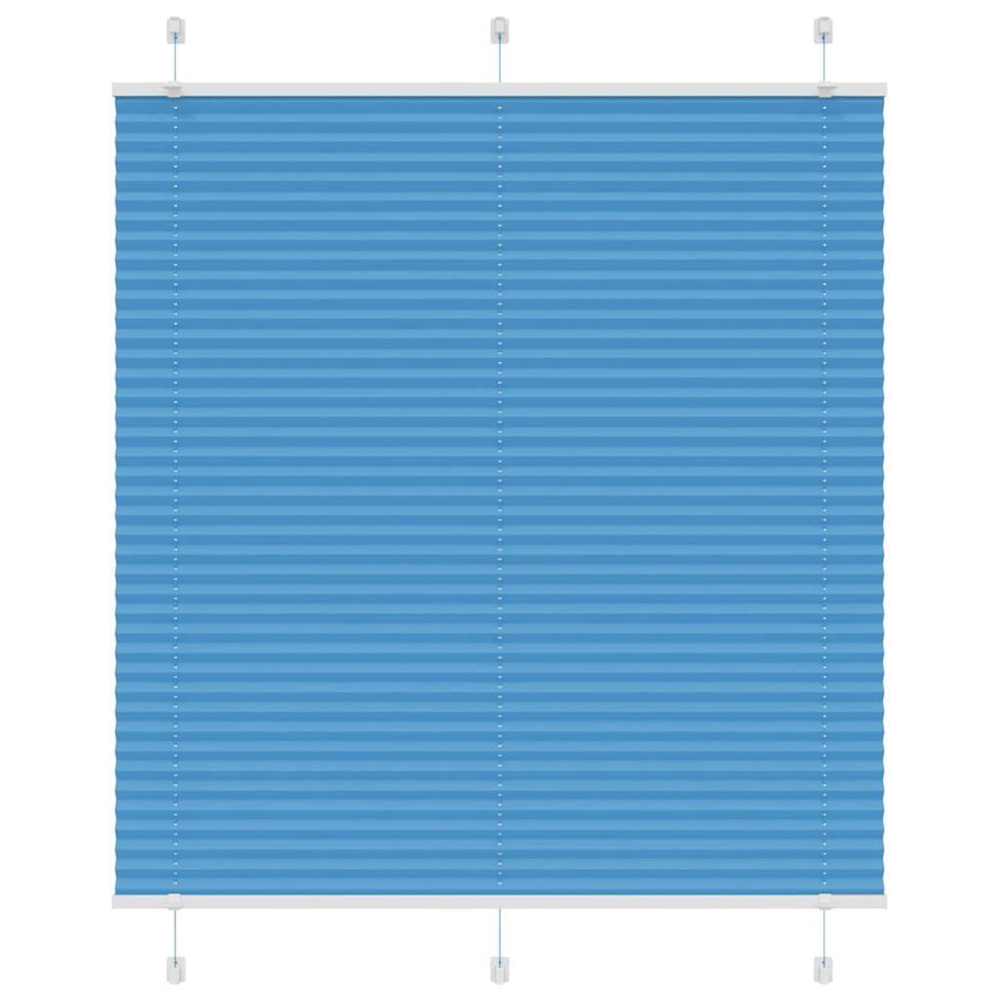 VIDAXL Store plisse bleu 115x150 cm largeur du tissu 114,4cm polyester