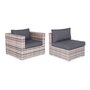 Voir la diapositive 5 : SWEEEK Salon de jardin en résine tressée - Venezia - , Coussins  - 8 à 10 places