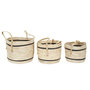 Voir la diapositive 1 : Paris Prix Lot de 3 Paniers de Rangement  Bicolore  36cm Beige