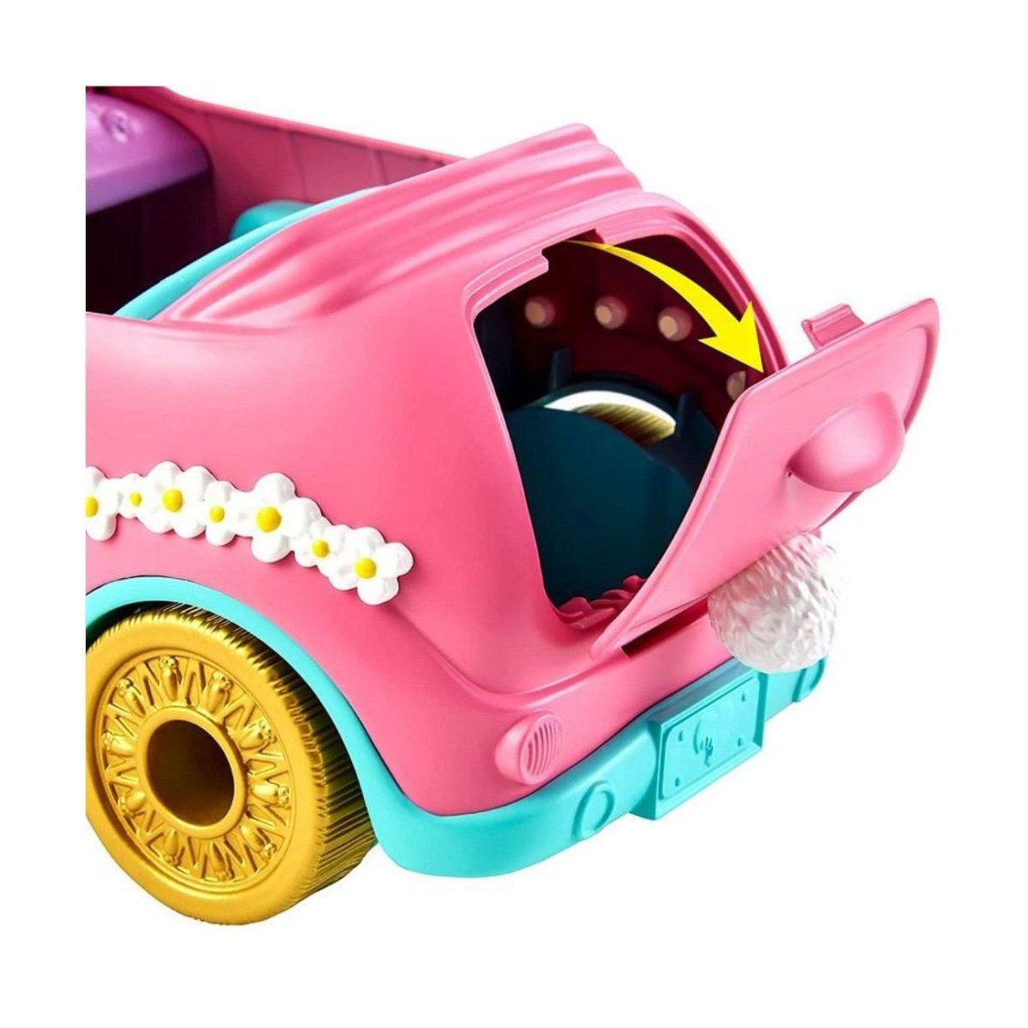 Voir la diapositive 4 : MATTEL Poupée enchantimals  hfc85 - bree bunny et sa voiture lapin
