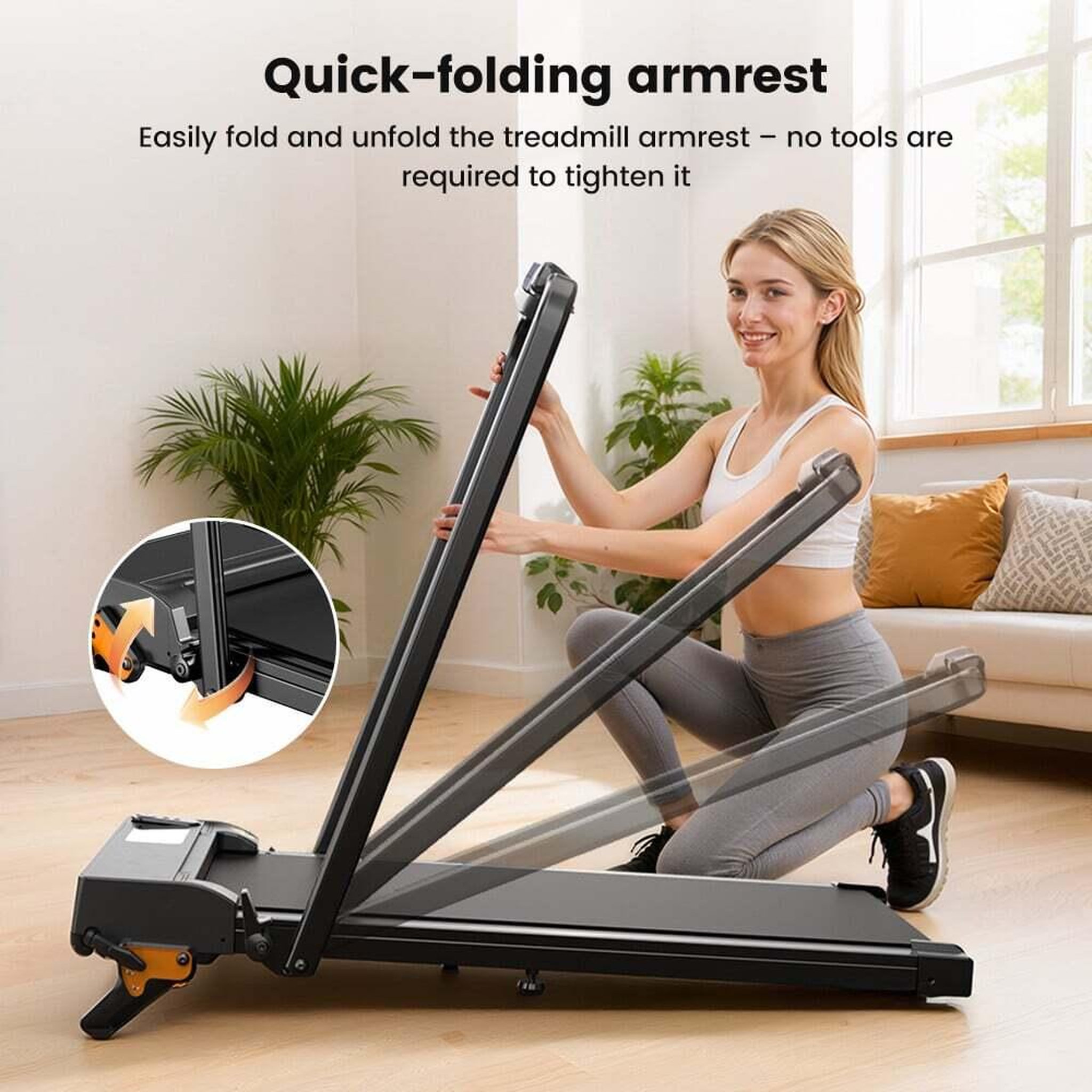 Voir la diapositive 6 : FORMILL Tapis roulant électrique pliable formill ft52, vitesse de 1 à 12 km/h, capacité de 120 kg