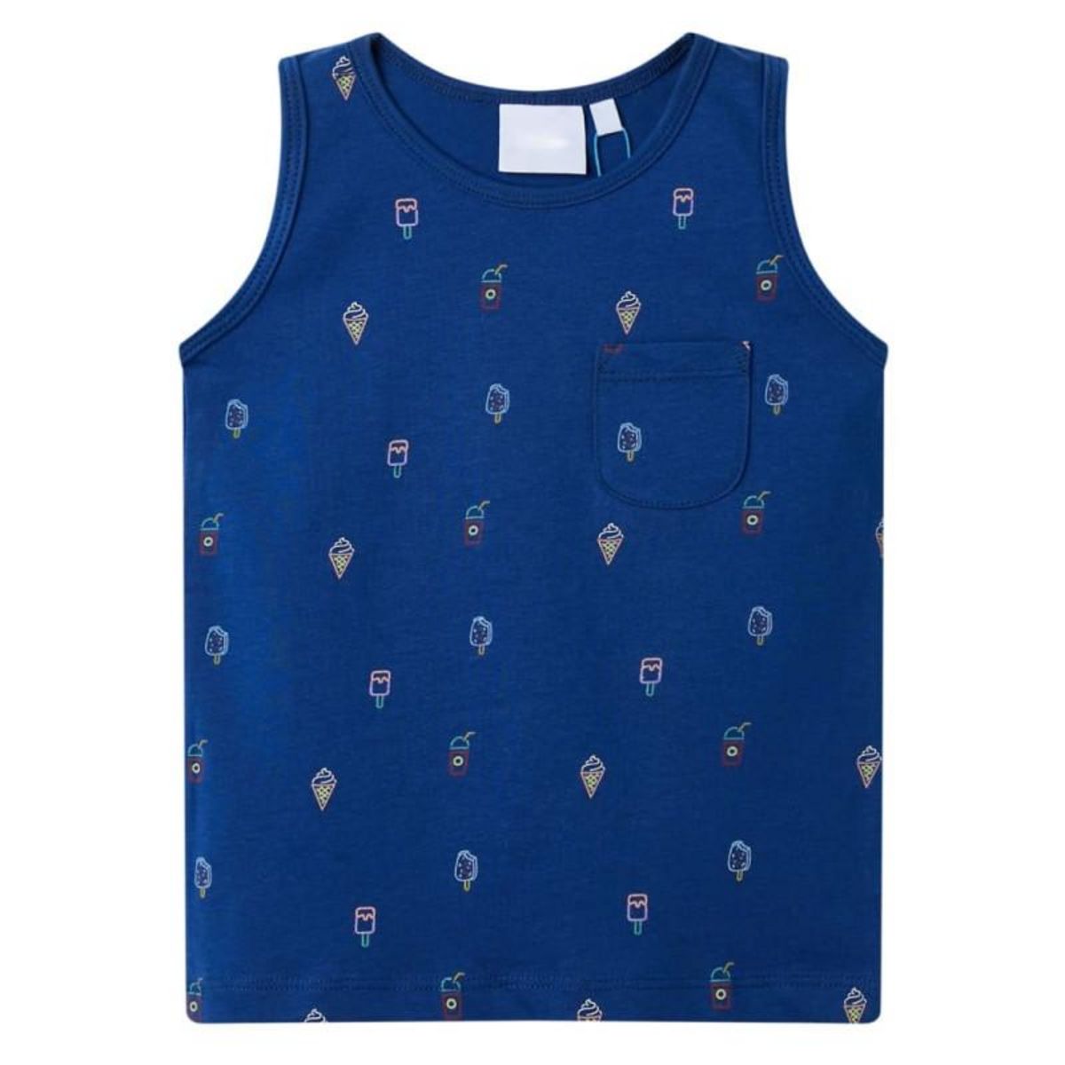 VIDAXL Débardeur pour enfants bleu foncé 104