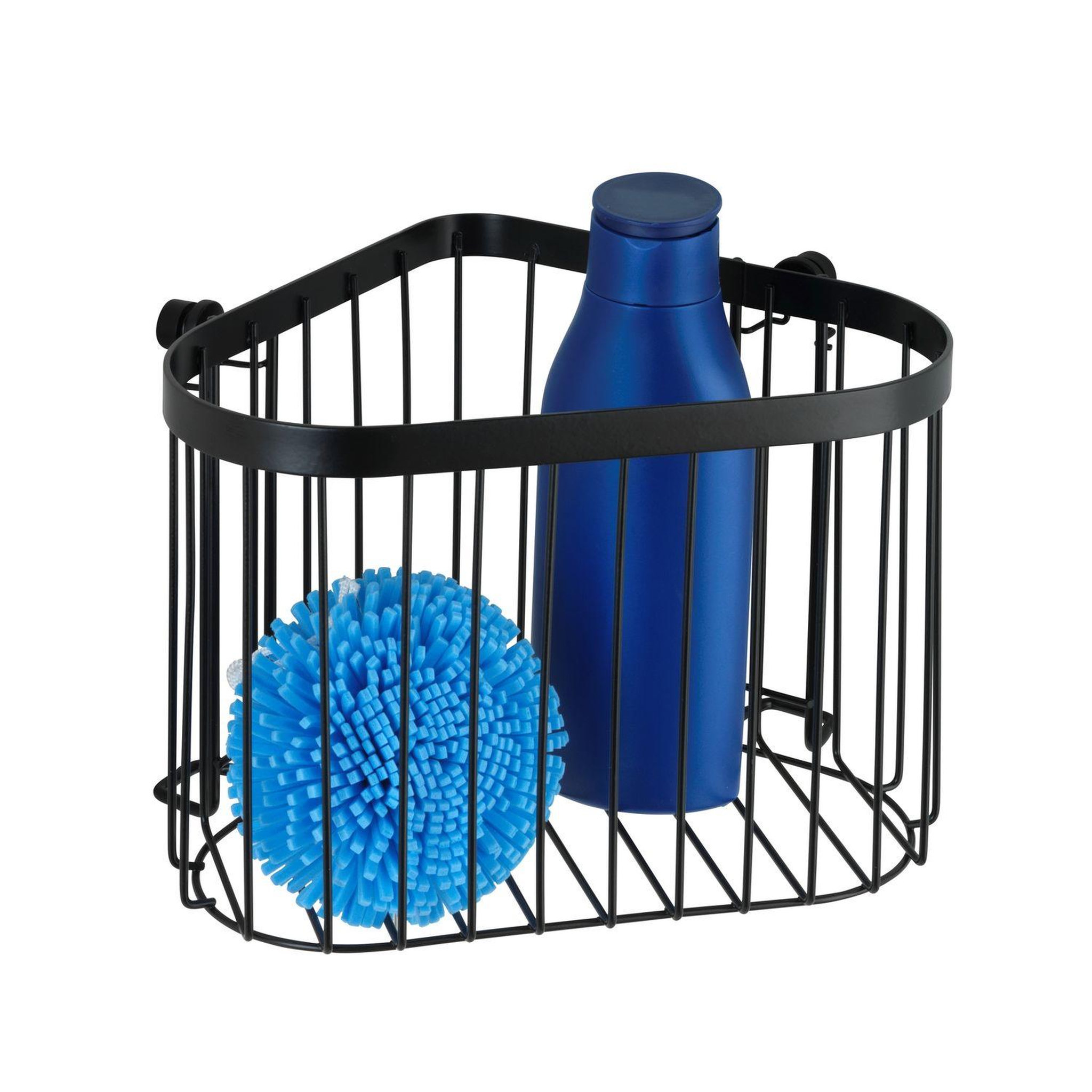 Voir la diapositive 1 : Wenko Etagère murale de douche indus Classic - L. 23 x H. 16 cm - Noir