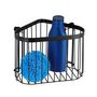 Voir la diapositive 1 : Wenko Etagère murale de douche indus Classic - L. 23 x H. 16 cm - Noir