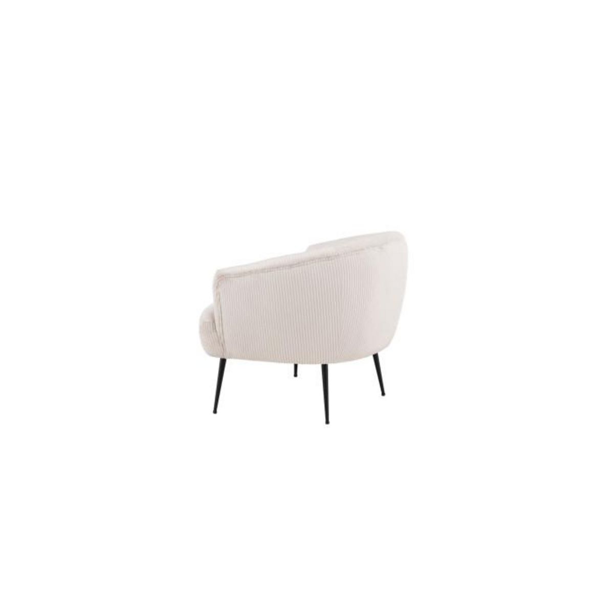 Paris Prix Fauteuil en Velours Côtelé  Derry  79cm Beige