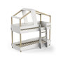 Voir la diapositive 1 : Habitat et Jardin Lit cabane superposé bois  Timber  - 90 x 200 cm - Blanc