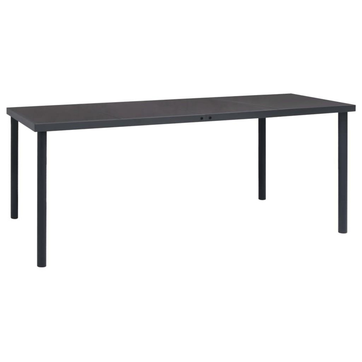 VIDAXL Table a dîner d'exterieur Anthracite 190x90x74 cm Acier