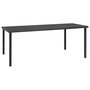 Voir la diapositive 1 : VIDAXL Table a dîner d'exterieur Anthracite 190x90x74 cm Acier