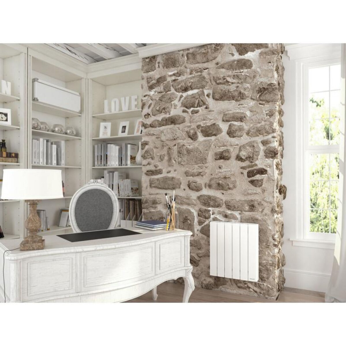 Thermor Radiateur électrique chaleur douce BALEARES 2 horizontal 750W THERMOR 492421