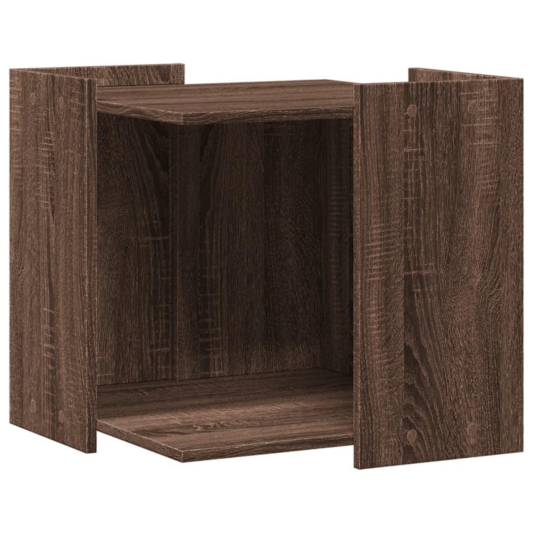 Voir la diapositive 2 : VIDAXL Meuble de bac a litiere pour chat chene marron bois ingenierie