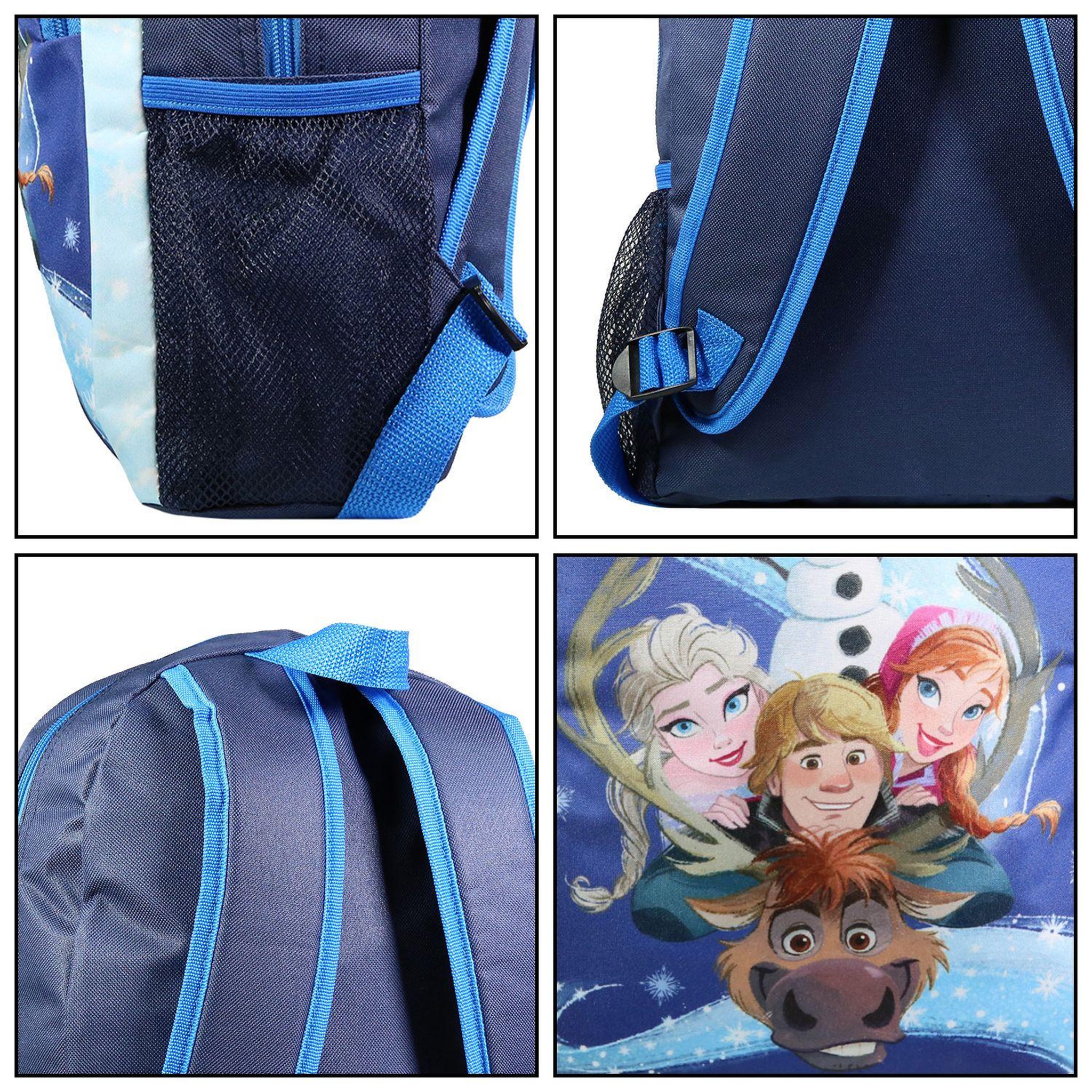 Voir la diapositive 6 : Bagtrotter BAGTROTTER Sac à dos 37 cm avec poche La Reine des Neiges / Frozen Bleu