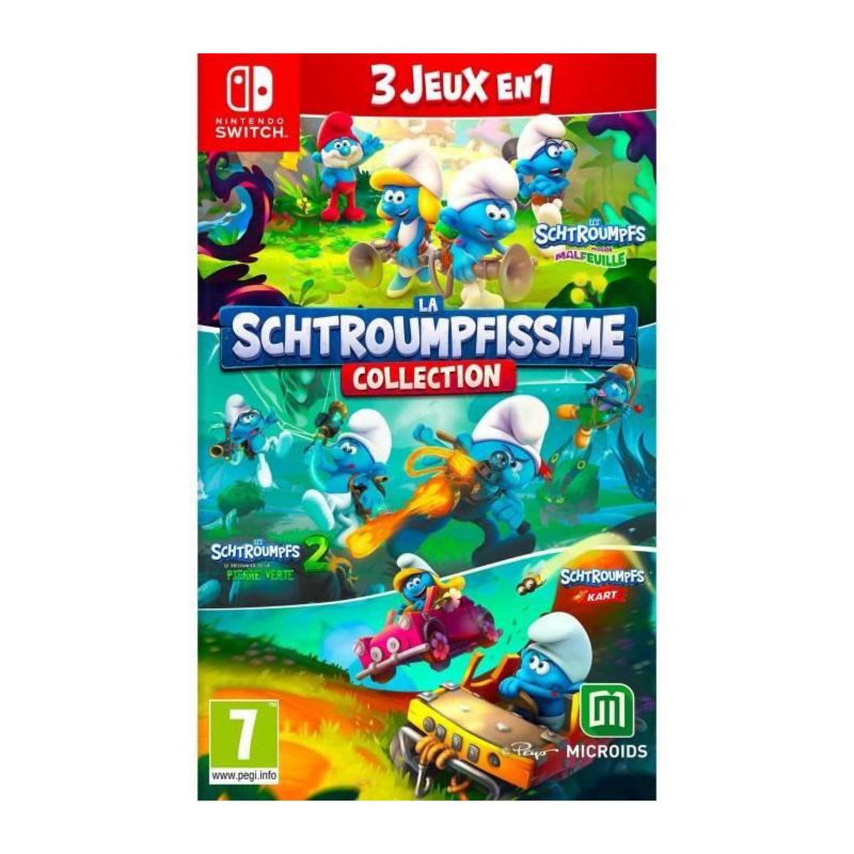 MICROIDS Jeu vidéo - Microids - La Schtroumpfissime Collection - 3 jeux en 1 - Nintendo Switch - 7+