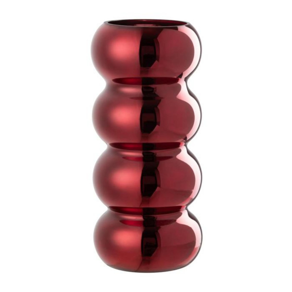 Paris Prix Vase Design Chenille  Cléa  30cm Rouge Foncé