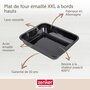 Voir la diapositive 3 : ZENKER Ensemble de 2 Plats à four XXL rectangle en acier émaillé 40 x 34 cm Zenker Spécial cooking