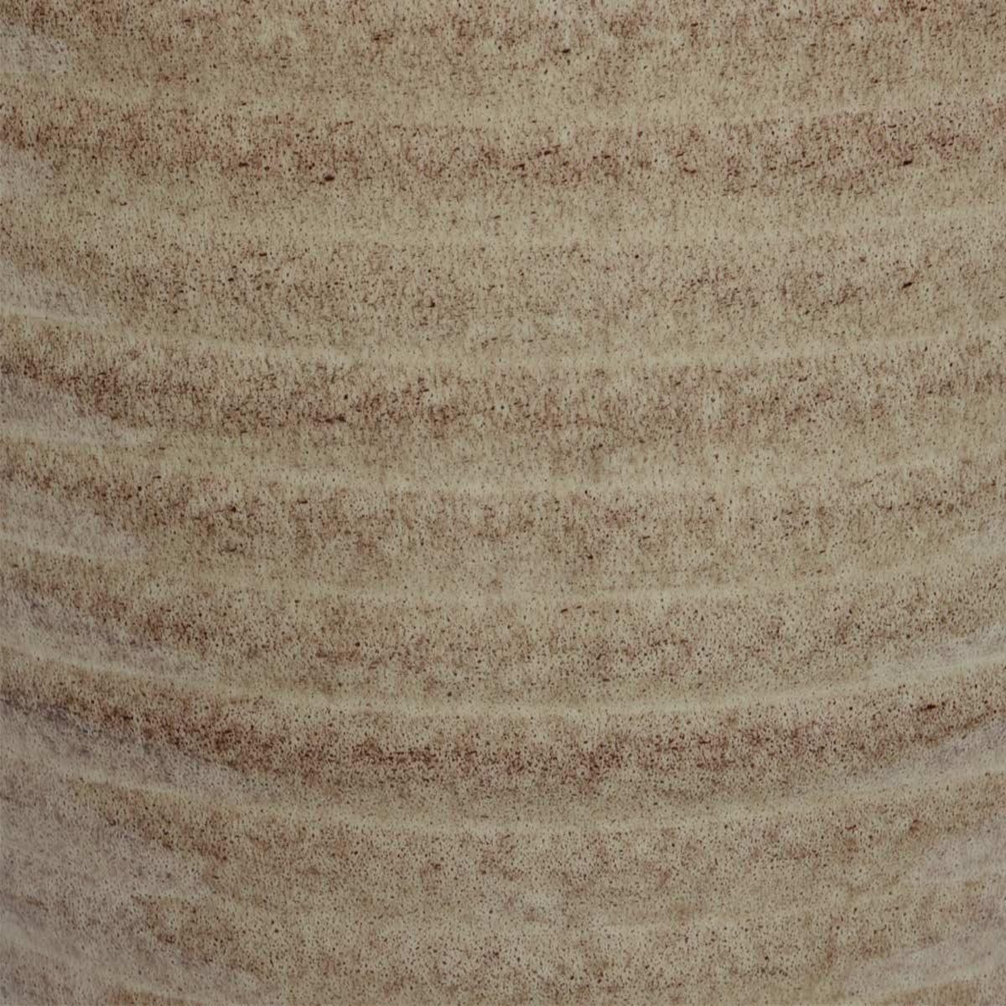 Voir la diapositive 2 : JARDIDECO Cache-pot rond en acier émaillé taupe amy - ø 33 x 26 cm - jardideco
