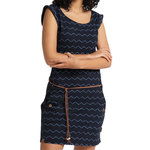 RAGWEAR Robe Marine/Bleu Femme Ragwear Zig Zag. Coloris disponibles : Bleu