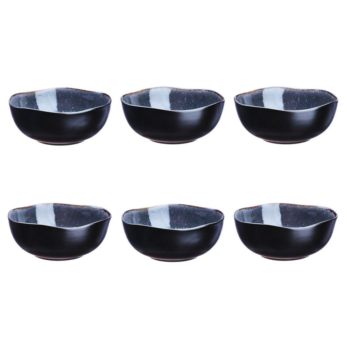 BJORN Bol IRIS Ø16,5cm - 6 pièces - Bleu nuit