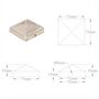 Voir la diapositive 6 : VIDAXL Bouchons de poteau de cloture pyramidaux 6 pcs Inox 71x71 mm