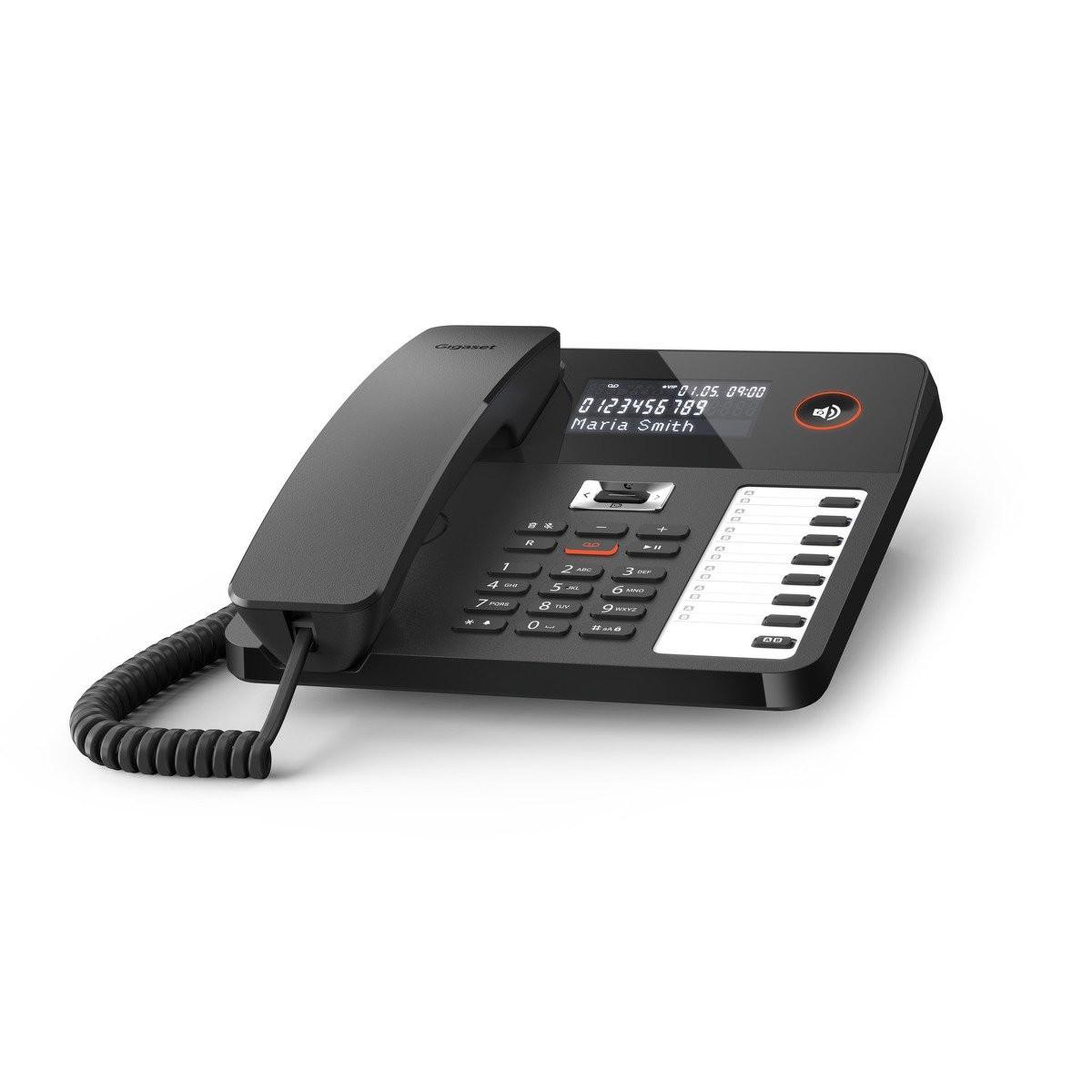 GIGASET Téléphone sans fil analogique Gigaset DESK 800A Noir