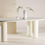 Voir la diapositive 5 : Paris Prix Table à Manger Design  Havstenssund  220cm Blanc