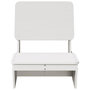 Voir la diapositive 3 : VIDAXL Chaise de jardin blanc 60x64x70,5 cm bois de pin massif