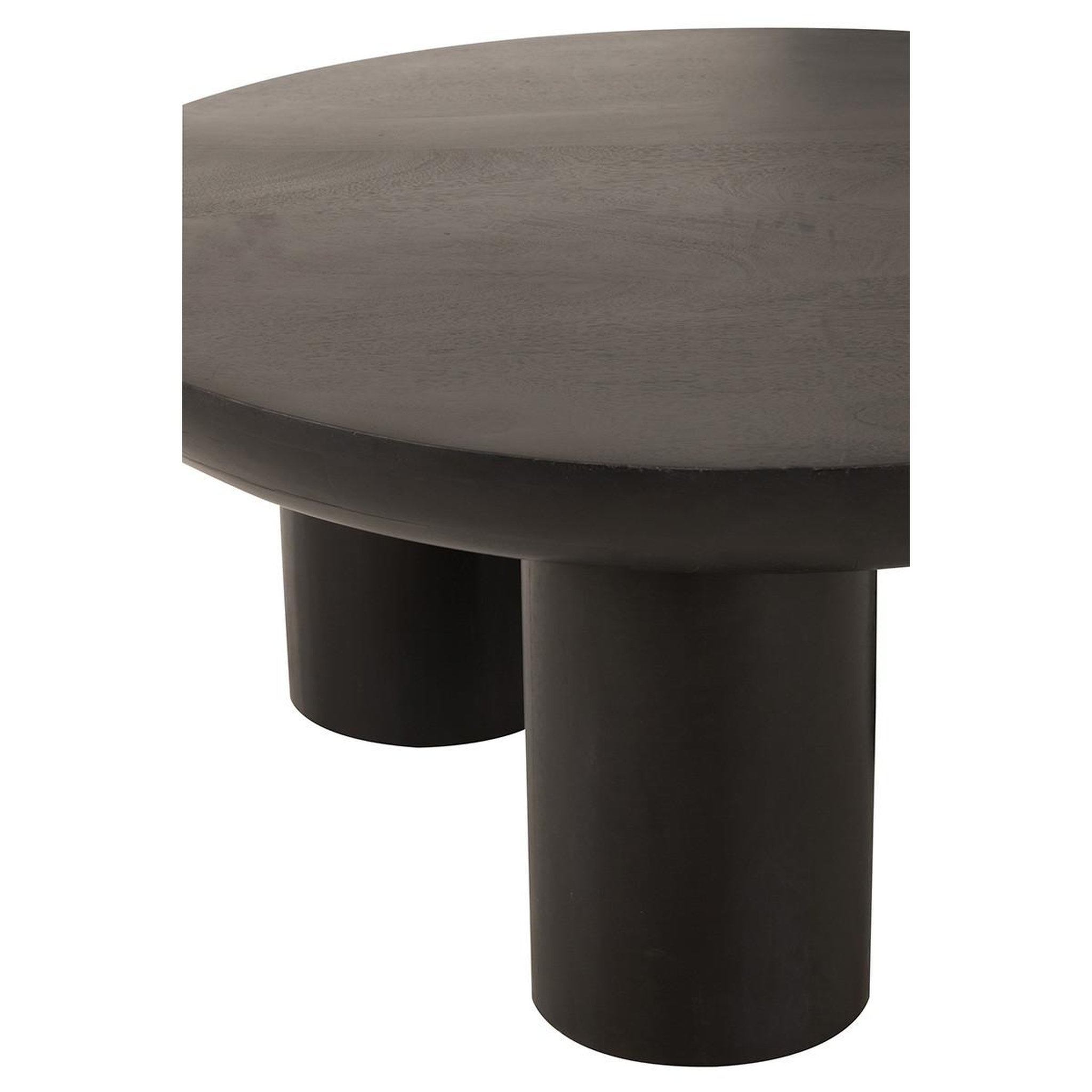 Voir la diapositive 3 : J-LINE Table basse trio en bois  cave  90cm noir