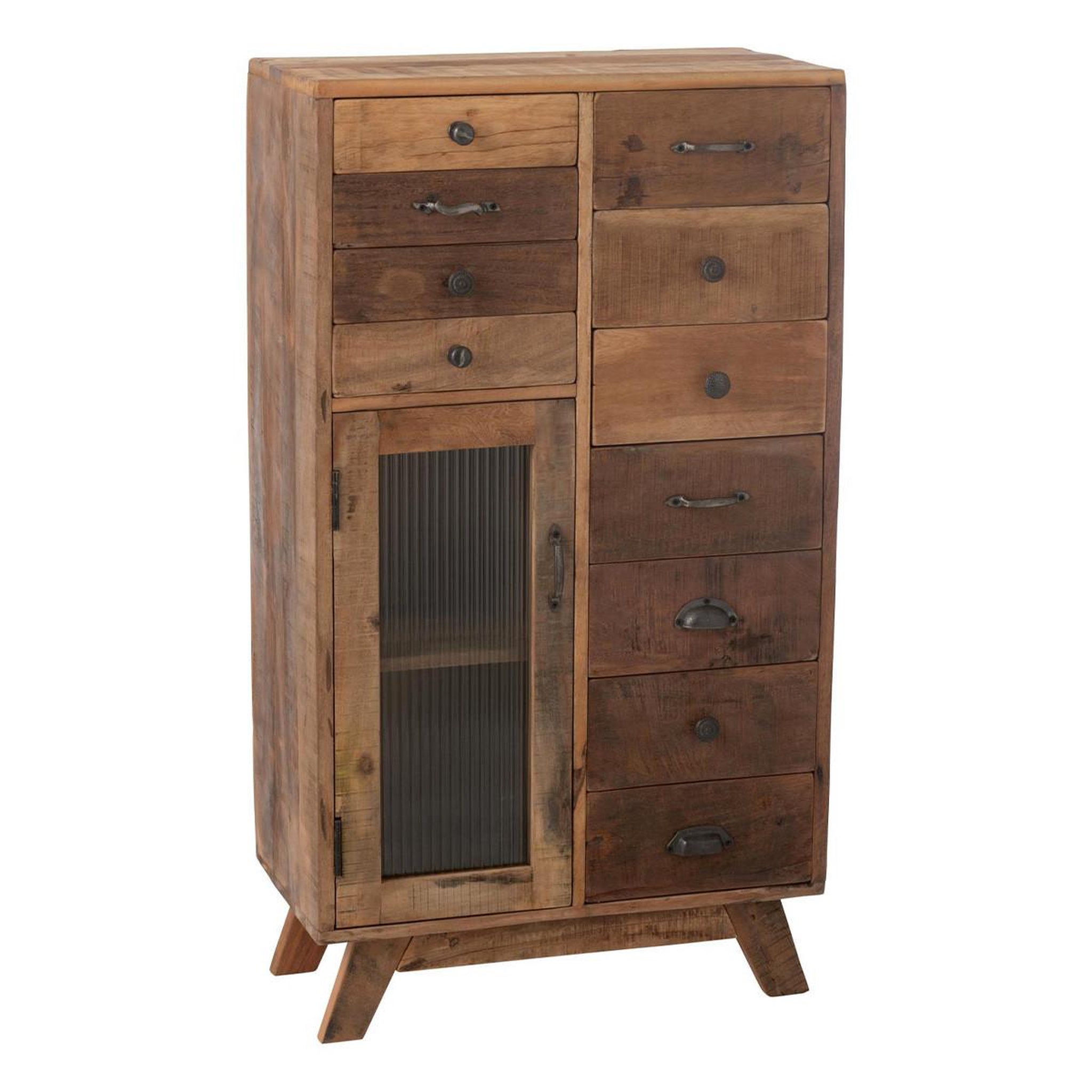 J-LINE Buffet à tiroirs en bois  vinto  110cm naturel